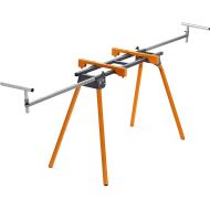 BORA Portamate PM-4000 - Heavy Duty Folding Miter Saw Stand with Quick Attach Tool Mounting Bars Orange 44 x 10 x 6.5 inches