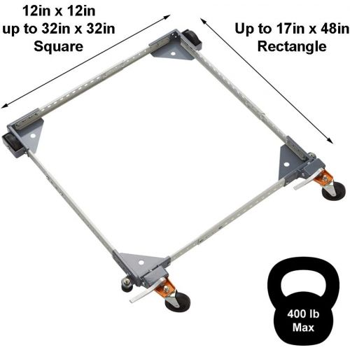  Adjustable Universal Mobile Base Bora Portamate PM-1000. Move Your Heavy Tools and Equipment around Your Shop with Ease and Stability