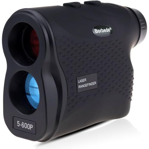  Borbede Laser Rangefinder Golf Hunting Telescope 600m(656yards) Laser Distance Meter with Speed Scan Fog Measurement，Black