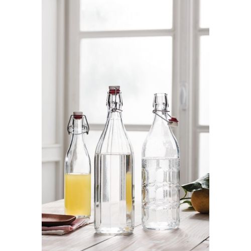  Bormioli Rocco Moresca Bottle, 33.75 oz, Clear