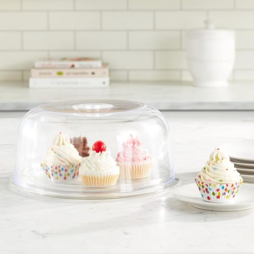  Bormioli Rocco Ginevra Cake Platter With Plastic Dome, Gift Boxed