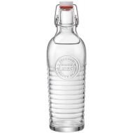 Bormioli Rocco Officina Water Bottle | 40.5oz, Italian Glass Pitcher | Airtight Seal & Metal Clamp | Easy to Carry Handle, Dishwasher Safe, Eco-Friendly | Safe for Infused & Carbon