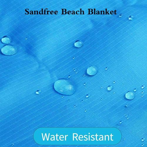  [아마존베스트]Borogo Sandfree Beach Blanket, 82 x 79 Waterproof Large Beach Mat & Sand Mat Beach, Soft Pocket Picnic Blanket, Outdoor Family Mat for Beach, Camping, Hiking, Music Festival