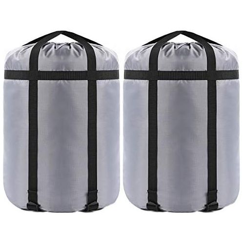  Borogo Compression Stuff Sack, 24L/36L/46L Sleeping Bags Storage Stuff Sack Organizer Waterproof Camping Hiking Backpacking Bag for Travel - Great Sleeping Bags Clothes Camping