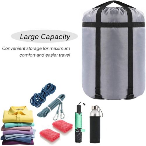  Borogo Compression Stuff Sack, 24L/36L/46L Sleeping Bags Storage Stuff Sack Organizer Waterproof Camping Hiking Backpacking Bag for Travel - Great Sleeping Bags Clothes Camping