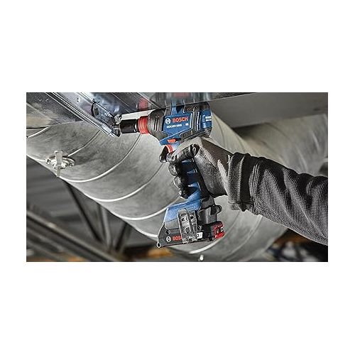  BOSCH GXL18V-601B25 18V 6-Tool Combo Kit with 2-In-1 Bit/Socket Impact Driver, Hammer Drill/Driver, Reciprocating Saw, Circular Saw, Angle Grinder, Floodlight and (2) CORE18V 4 Ah Compact Batteries