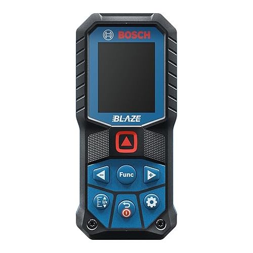  BOSCH GLM165-22 165 Ft Blaze Laser Distance Measure, Includes 2 AA Batteries, Belt Clip, & Pouch