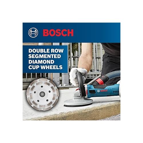  BOSCH DC518 5 in. Double Row Segmented Diamond Cup Wheel for Concrete