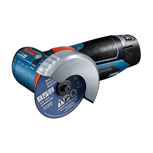  BOSCH GWS12V-30N 12V Max Brushless 3 In. Angle Grinder (Bare Tool), Blue