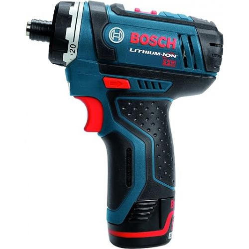  BOSCH CLPK27-120 12V Max 2-Tool Combo Kit with Two-Speed Pocket Driver, Impact Driver and (2) 2.0 Ah Batteries,Blue