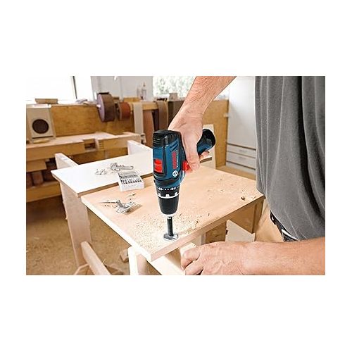  Bosch CLPK22-120-RT 12V Max Lithium-Ion 3/8 in. Cordless Drill/Driver and Impact Driver Combo Kit (2 Ah) (Renewed)