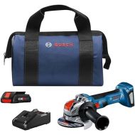 BOSCH GWX18V-8B15 18V X-LOCK Brushless 4-1/2 In. Angle Grinder Kit with (1) CORE18V® 4 Ah Advanced Power Battery, Blue