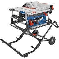 BOSCH T4B 10 Inch Portable Jobsite Table Saw, 32-1/8 Inch Rip Capacity, 15 Amp Motor, with Gravity-Rise Wheeled Stand