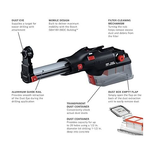  BOSCH GDE28D SDS-plus® Dust-Collection Attachment