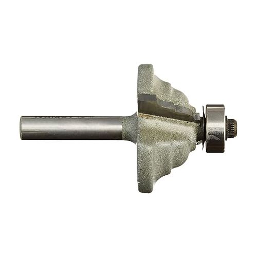  BOSCH Vermont American 23154 3/16-Inch Radius Carbide Tipped Classical Router Bit, 1/2-Inch Ball Bearing 2-Flute 1/4-Inch Shank