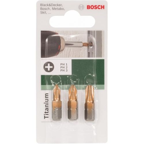  Bosch Accessories 2609255965 25mm Drill Bit PH1/ PH2/ PH3 Titanium Quality