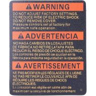 Bosch Parts 1619P03332 Label/Safety Instructions 127HQ0017