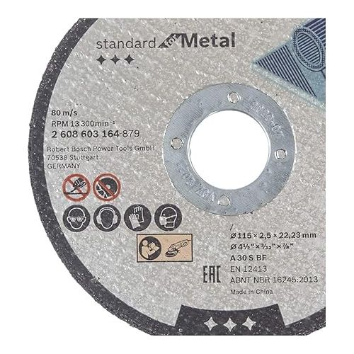  Bosch Standard for Metal Cutting Disc 115x2.5mm Straight