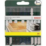 Bosch 2607019461 Jigsaw Blade Set For Wood/Metal with T-Shank 10 Pcs