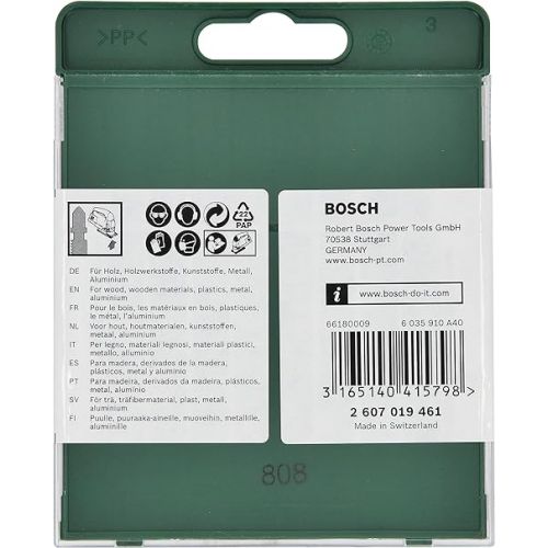  Bosch 2607019461 Jigsaw Blade Set For Wood/Metal with T-Shank 10 Pcs