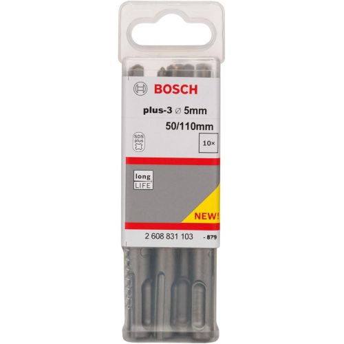  Bosch 2608831024 10x50x110mm Hammer Drill Bit SDS Plus, 3