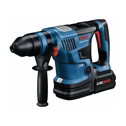  BOSCH GBH18V-34CQB24 PROFACTOR™ 18V Connected-Ready SDS-plus® Bulldog™ 1-1/4 In. Rotary Hammer with (2) CORE18V® 8 Ah High Power Batteries