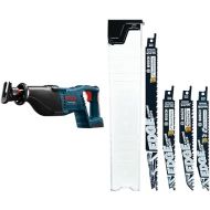 BOSCH Bare-Tool CRS180B 18-Volt Lithium-Ion Reciprocating Saw&BOSCH 6 Piece Edge Reciprocating Saw Blade Set RSE006