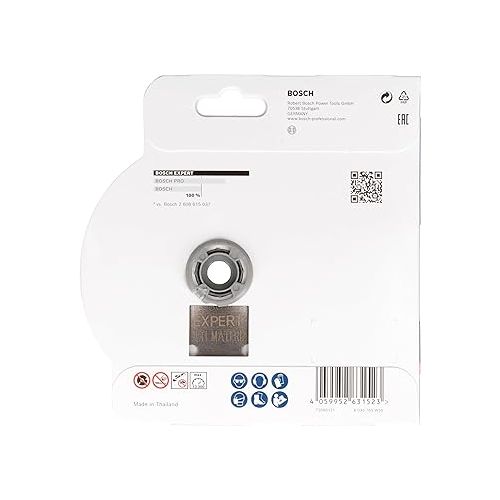  Bosch Professional 1x EXPERT MultiMaterial X-LOCK Diamond Cutting Disc (for Concrete, Brick, Soft Stone, Roof Tile, Ø 115 x 22.23 mm, Accessory Angle Grinder)