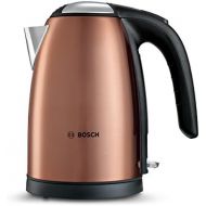 Bosch TWK7809 Wasserkocher in Edelstahl (2200 W maximal, 1,7 L, Abschaltautomatik, Kalkfilter), kupfer / schwarz