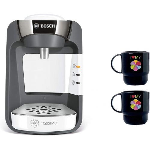  Bosch TAS3204 Tassimo Suny Multi-Getranke-Automat 1300 W + 2x Tupperware Becher Kaffeemaschine