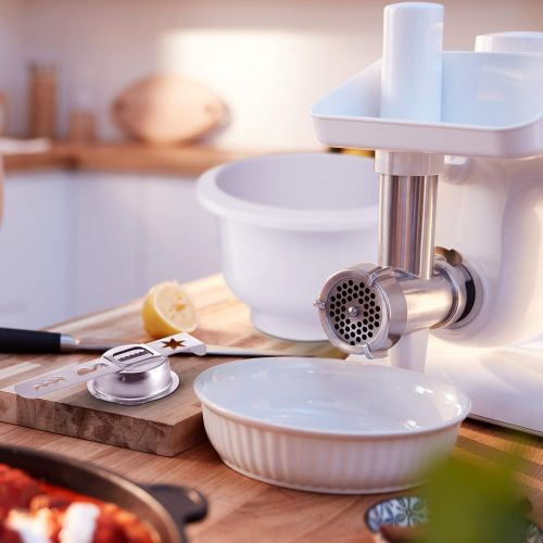  Besuchen Sie den Bosch Hausgerate-Store Bosch MUZ5BS1 Lifestyle Set BakingSensation mit Spritzgebackvorsatz, Ruehrschuessel, Fleischwolf, weiss