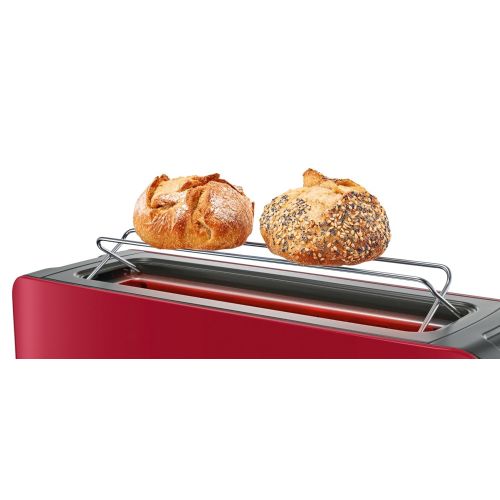  Bosch ComfortLine TAT6A001 Langschlitz-Toaster (1090 W, automatische Brotzentrierung, Auftaufunktion) weiss/dunkelgrau