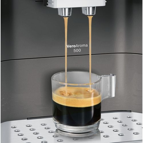  Bosch tes60523rwEspressomaschine (freistehend, vollautomatisch, Machine, Kaffeebohnen, gemahlener Kaffee, schwarz, grau, 50/60Hz)