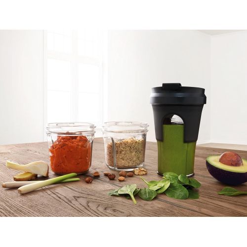  Bosch MUZ9TM1 Lifestyle Set TastyMoments, 5-in-1 Multi-Zerkleinerer-Set (Mixen, Mahlen, Hacken, Aufbewahren, ToGo-Loesung) fuer Kuechenmaschinen OptiMUM