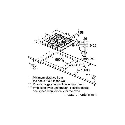  [아마존베스트]Gas installation auto gas hob Bosch glass ceramic hob gas hob gas plate