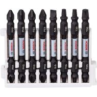 Bosch Professional 8-piece Impact Control Double-Bladed Screwdriver Bit Set (Pick and Click, impact driver accessories)