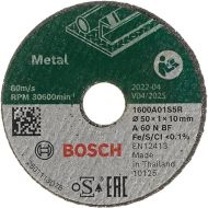 Bosch 1600A01S5Y 3 Cutting Discs (for Metal, Ø 50 mm, Accessories for Easy Cut & Grind)