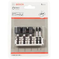 Bosch Professional 5pcs. Screwdriver Bit and Socket Set (Impact Control, PZ/PH Bits, Length 50mm, Pick and Click, Accessory Impact Drill)