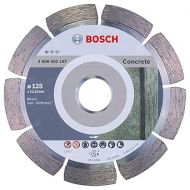 Bosch Accessories 1x Diamond Cutting Disc Standard for Concrete (for Concrete, Cellular Concrete, A? 125 x 22,23 x 1,6 x 10 mm, Accessories for Angle Grinders)