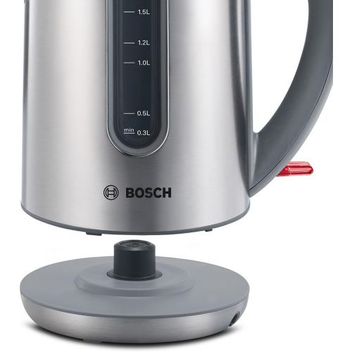  Bosch Hausgerate Bosch TWK7901 Wasserkocher, Dampfstopp-Automatik, entnehmen Kalkfilter, 2200 W, edelstahl/hellgrau