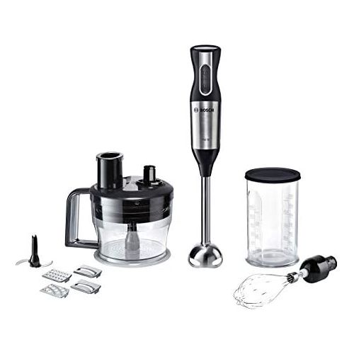  Bosch Hausgerate Bosch MSM6S20B Stabmixer, ErgoMixx Style, 750 W, schwarz/edelstahl gebuerstet