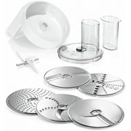 Bosch Hausgerate Bosch MUZ5VL1 Lifestyle Set VeggieLove mit Durchlaufschnitzler inklusive 3 Scheiben mit Asia-Gemuese-Scheibe und Kartoffelpuffer-Roesti-Scheibe fuer Kuechenmaschinen MUM5