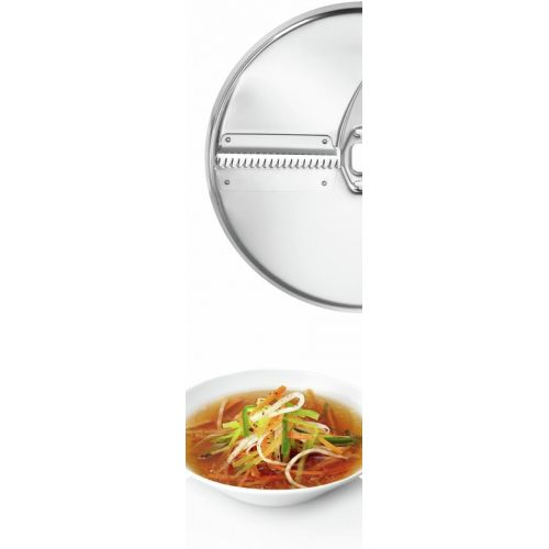  Bosch Hausgerate Bosch MUZ5VL1 Lifestyle Set VeggieLove mit Durchlaufschnitzler inklusive 3 Scheiben mit Asia-Gemuese-Scheibe und Kartoffelpuffer-Roesti-Scheibe fuer Kuechenmaschinen MUM5