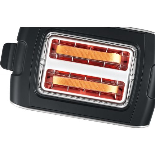  Bosch Hausgerate TAT6A913 Toaster, Schwarz, Edelstahl