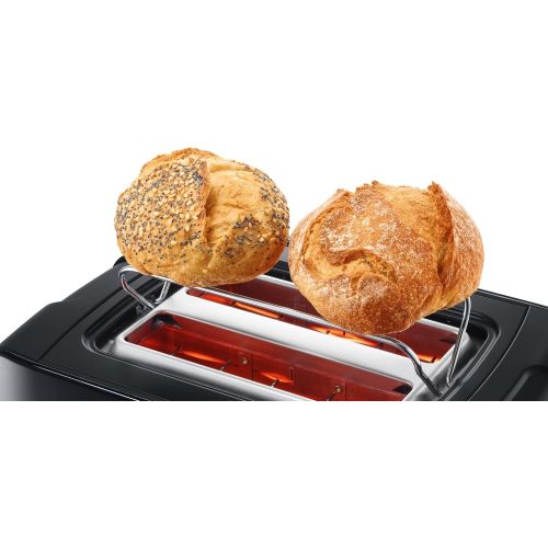  Bosch Hausgerate Bosch TAT6A113 Kompakt-Toaster ComfortLine, automatische Brotzentrierung, Auftaufunktion, 1090 W, schwarz