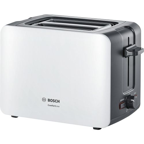  Bosch Hausgerate TAT6A111 Toaster, Kunststoff, Graubraun, Weiss