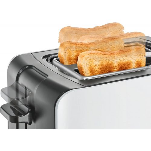  Bosch Hausgerate TAT6A111 Toaster, Kunststoff, Graubraun, Weiss