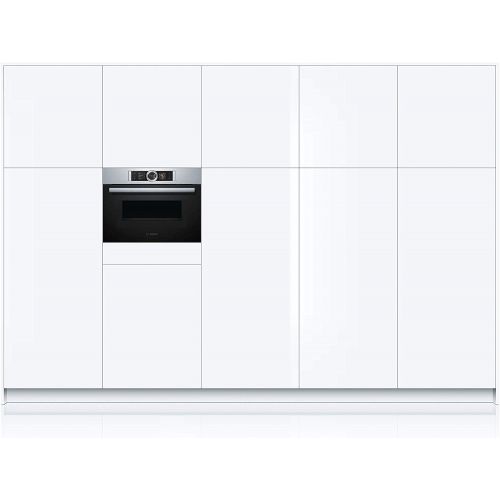  Bosch CMG636BS1 Serie 8 Einbau-Kompaktbackofen mit Mikrowellenfunktion / 45 L / Edelstahl / EcoClean Direct / TFT-Touchdisplay / Assist