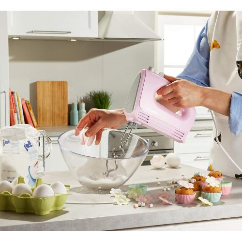  Bosch MFQ2210K Handruehrer, Clever Mixx Fun, 375 W, gentle rosa