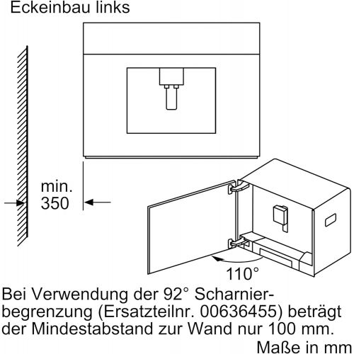  Bosch CTL636ES1 Einbau-Kaffee-Vollautomat Edelstahl